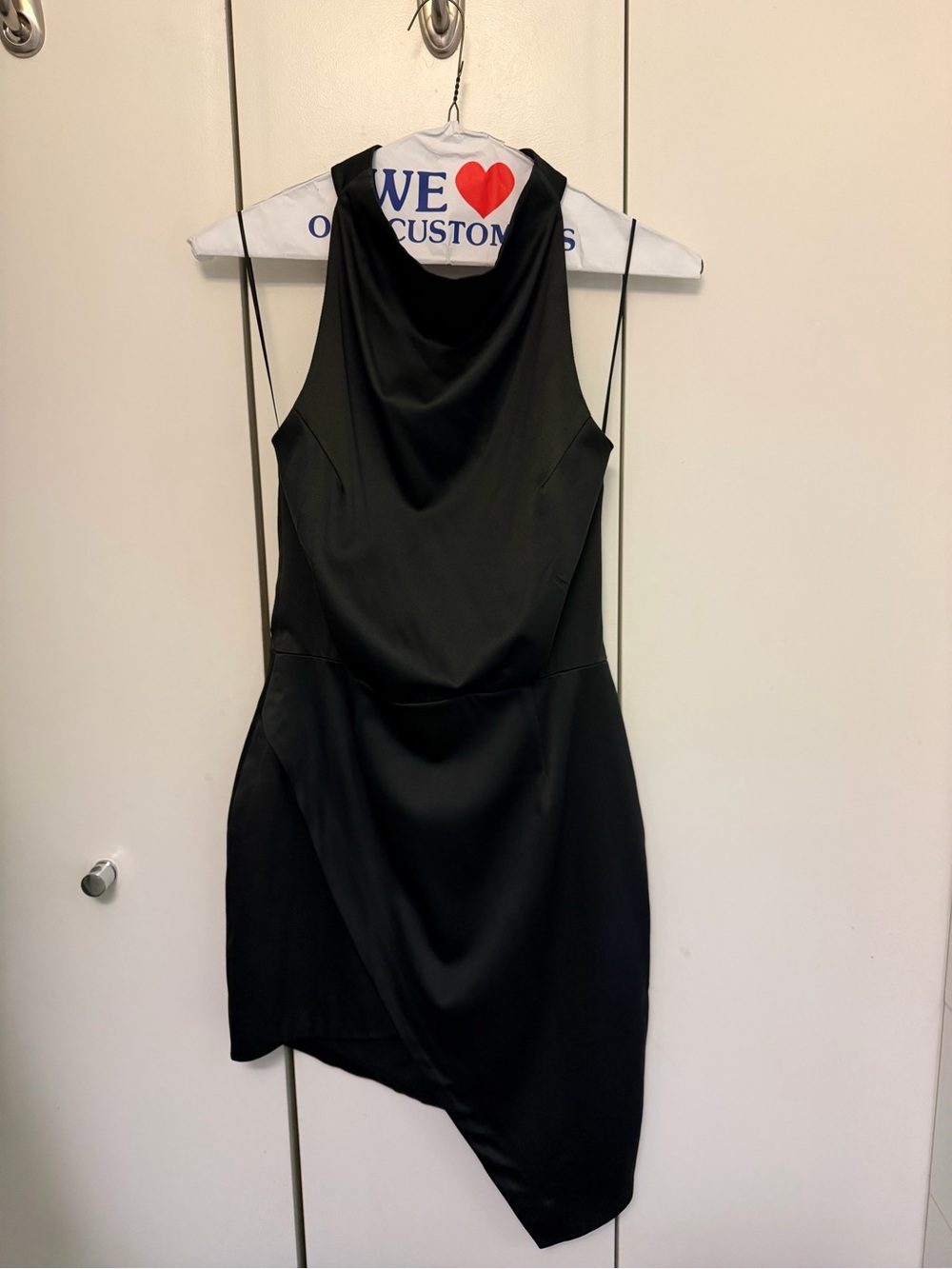 Elliatt black asymmetrical mini dress